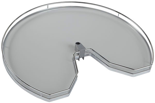 Tray Arena 3/4 Round, chrome / gray, diameter 810mm
