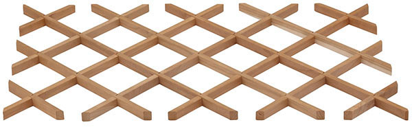 Wine Lattice, cherry, 29" x 17" x .875"