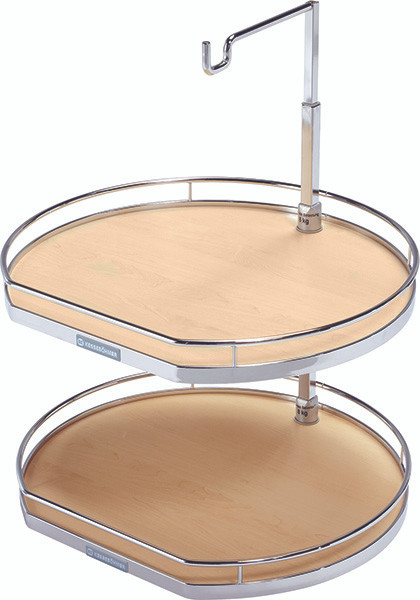 Twister Set, Arena, steel, chrome / maple, 20 3/4" x 25" 1/8" (set includes: shelves, post, and mounting hardware)