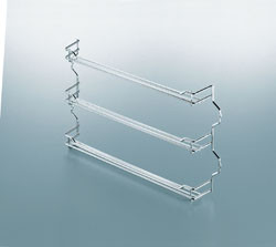Spice Rack, steel, chrome-plated, 530 x 66 x 274mm