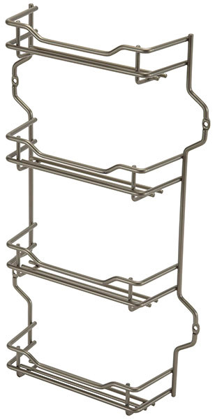 Spice Rack, steel, champagne, 244 x 66 x 395mm