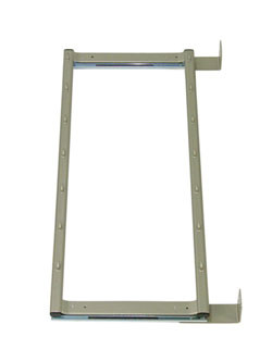 Spice Rack, steel, champagne, 3/4" x 10" x 23 1/2" (set includes door mounting hardware)