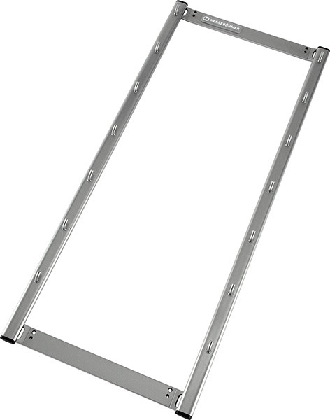 Spice Rack, steel, silver 3/4 x 10 x 23 1/2"