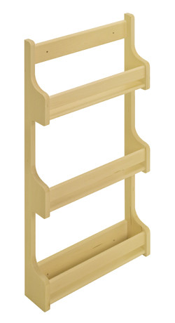 Spice Rack, door mount, maple, 26" x 12.5" x 3.125"