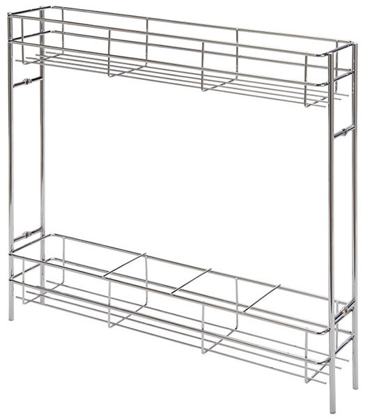 Base Pull-Out 2-tier, steel, chrome-plated, 480 x 110 x 490mm
