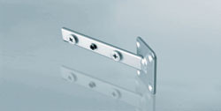 Front Bracket, steel, silver 45 degrees