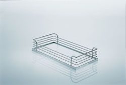 Tray Arena, chrome / white, 228 x 470 x 88mm