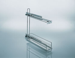 Base Pull-Out Baking Tray, steel, chrome-plated, right with softclose