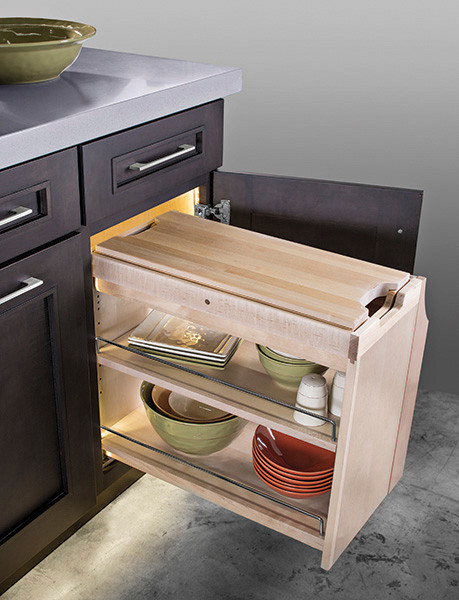 SmartCab II base Cabinet Pull-Out with undermount soft close slides, 10 3/4" width x 19 1/2" height