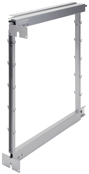 Base Set, steel, silver, 26 3/8" - 32" (set includes: slides and front brackets)