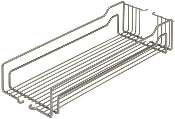 Basket Set, steel, champagne, 20" x 20 3/8" x 4 1/8" (1 set = 2 baskets)