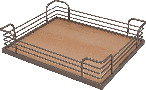 Tray Set, Arena, steel, champagne / maple 20 7/8" x 12" x 3 1/2" (1 set= 4 trays)