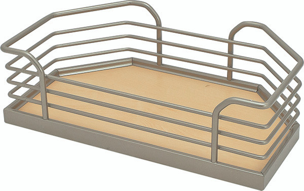 Tray Set, Arena, steel, champagne / maple, 14 1/8" x 6 3/4" x 3 1/2" (1 set= 4 trays)