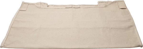 Cloth Liner, cotton, cream, for basket, 16" x 29" x 17"