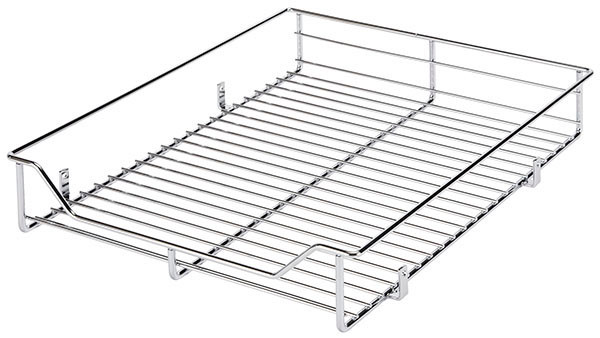 Basket Set for Magic Corner Two, version 3, steel, chrome, 390x470x80 (front basket), 390x470x85 (back basket)