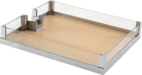 Convoy Lavido Single Tray, chrome, maple, 45er / 15 1/4"