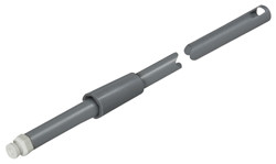 Moovit Railing Set, steel, plastic, white, 11mm x 650mm