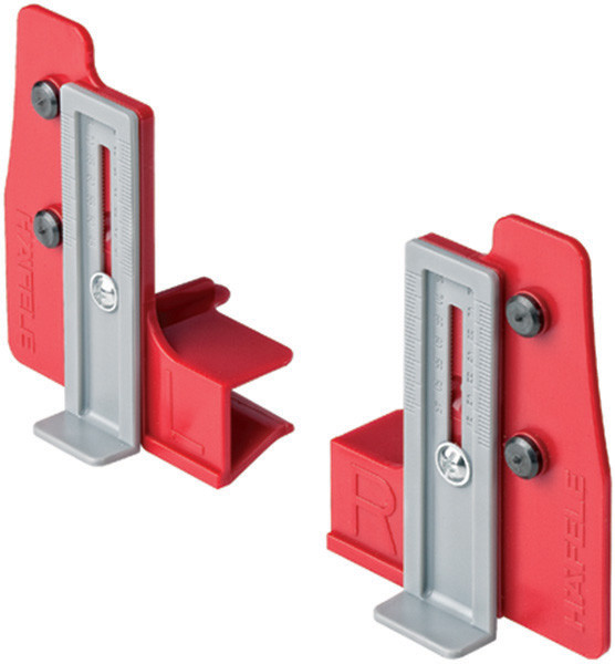 Moovit Drawer Front Fixing Jig, plastic, red