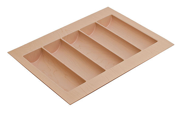 Cutlery Tray, plastic, maple, w300-400 x d490-540mm