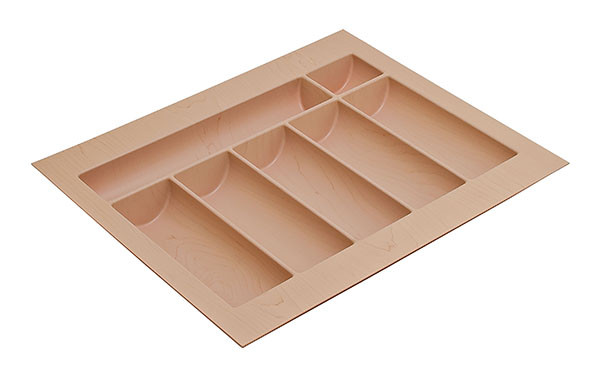 Cutlery Tray, plastic, maple, w350-450 x d490-540mm