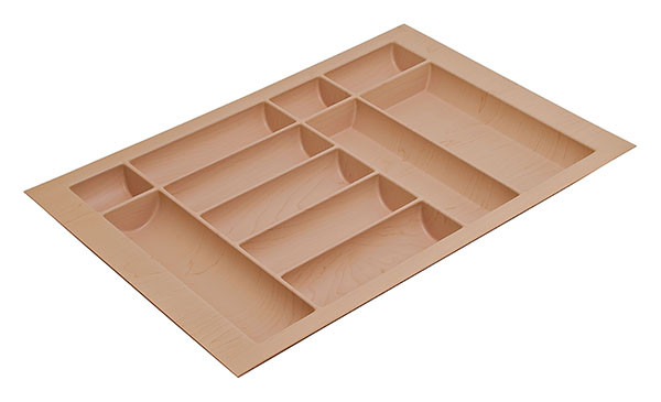 Cutlery Tray, plastic, maple, w700-800 x d490-540mm