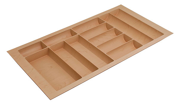 Cutlery Tray, plastic, maple, w900-1000 x d490-540mm