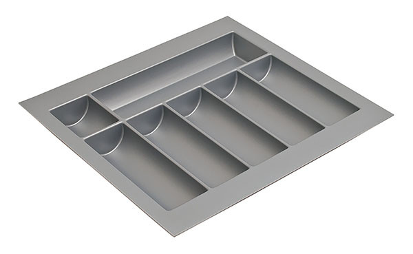 Cutlery Tray, plastic, silver, w400-500 x d490-540mm