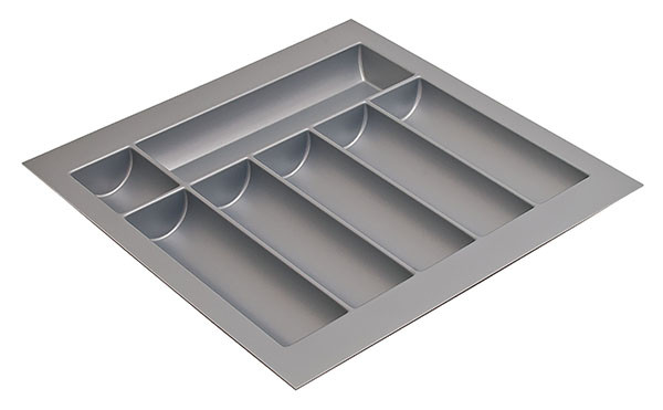 Cutlery Tray, plastic, silver, w450-550 x d490-540mm