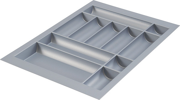 Cutlery Tray, plastic, silver, w700-800 x d490-540mm