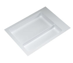 Cutlery Tray, plastic, white, 552 x 540 x 57mm
