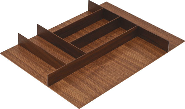 Fineline Cutlery Insert, walnut, 395.5 x 424 x 49mm