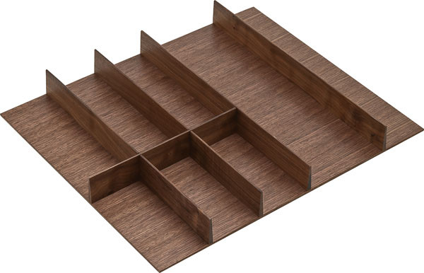 Fineline Cutlery Insert, walnut, 491 x 424 x 49mm