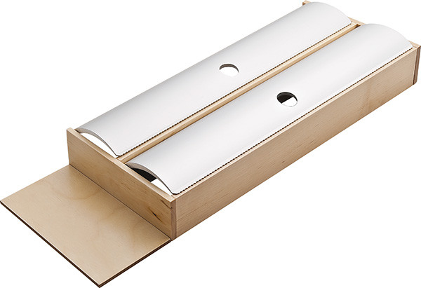 Fineline Roll Holder, birch, 424 x 138 x 45mm