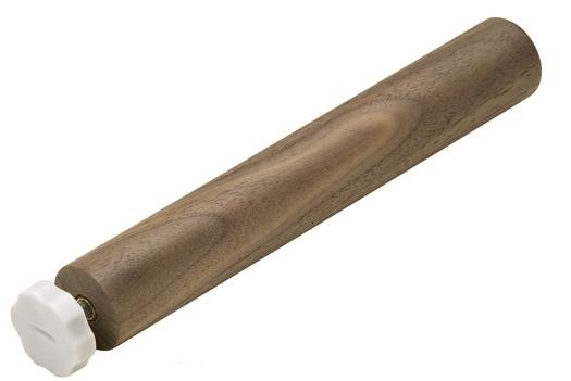 Fineline Post Set, round, walnut, set of 4, 160 x 25mm
