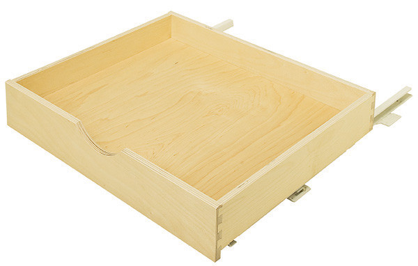 Pantry Roll Out Shelf, bottom mounted, prefinished baltic birch, 755x533x76mm