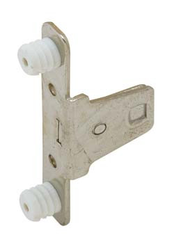 Front Fixing Bracket for Metal Box System, dowel-mount, steel, nickel-plated
