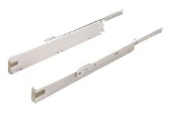 Metal Box System, 2" Height, 3/4 extension, steel, epoxy-coated white, 100 lbs, 16"