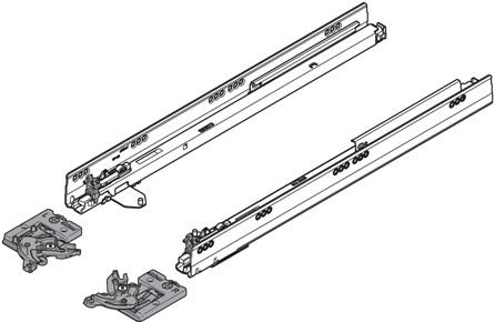 Tandembox Cabinet Profile SetWith Tip-On And Locking Mechanism, 22" Drawer
