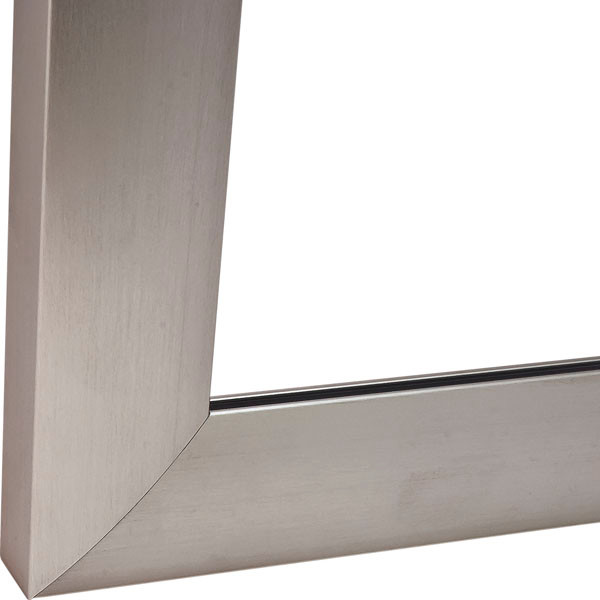Frame Profile, aluminum, silver anodized, 24X38mm, 2.5 meters