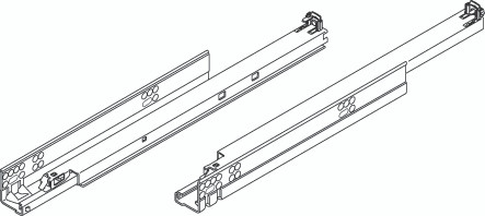 Tandem Plus Blumotion 563. Drawer Runner For Panel, 21