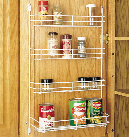 Door Storage Wire Spice Rack Wall Accessories