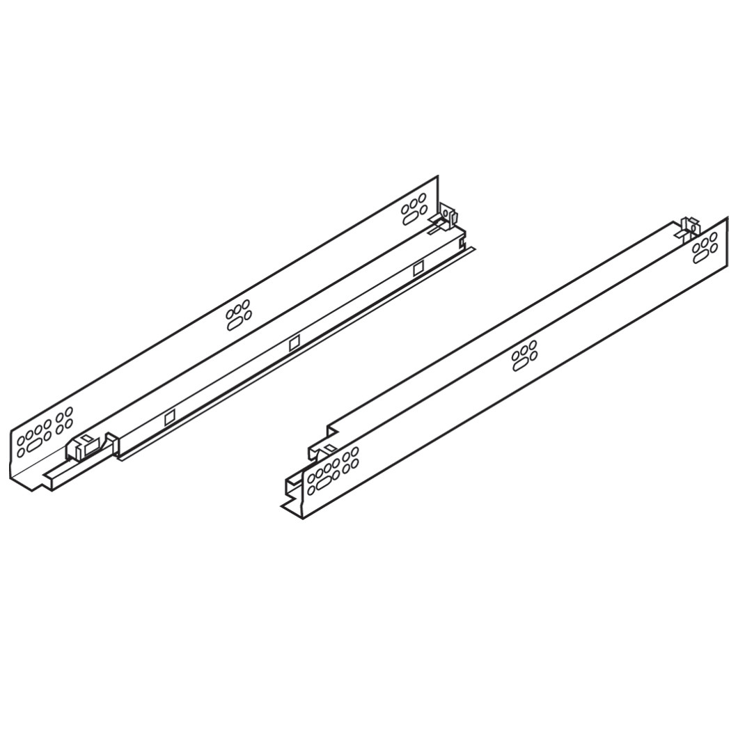 Tandem Plus Blumotion 569F Drawer Runner Slides Undermount ,Choose  18-21"  569F5330B , 569F4570B