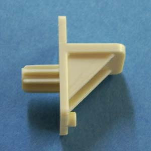 Shelf Support 1/4", Almond, Bag of 12pc #579