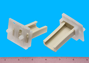 Adjustable Rear Self Closing Socket Right 1" X 7/16" X 2-3/8" w/ 8mm pegs, Pkg of 250