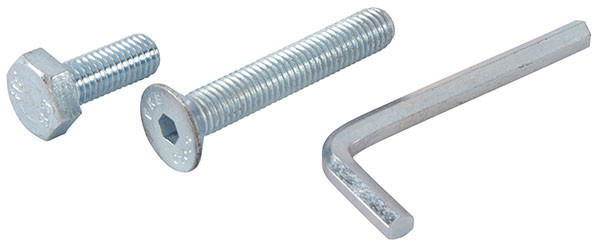 Pedestal Bolt Set, hex key, steel, zinc