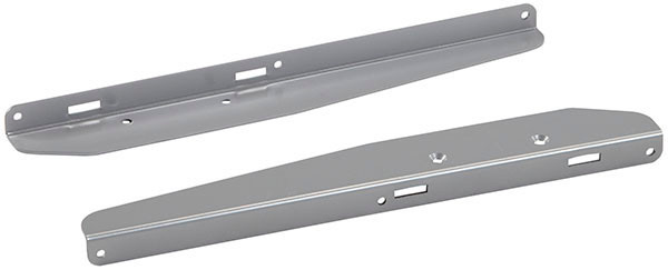 Adjustable Table System Electric, feet and top support set, silver