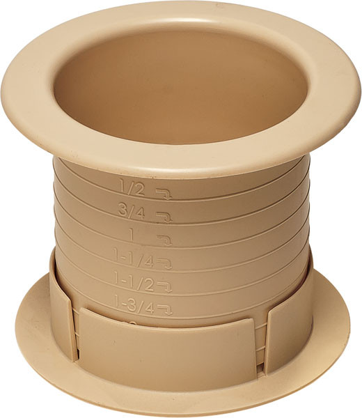 Dually Grommet 2.5", plastic, hardrock maple