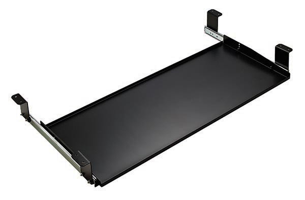 Keyboard Tray, steel, black, 702mm