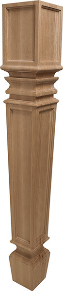 Wood Post, square, Artisan, maple, 40 1/2" x 5 1/2" x 5 1/2"
