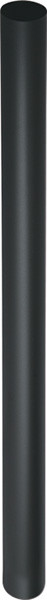 Tube Components, steel, black textured, 60mm x 1425mm